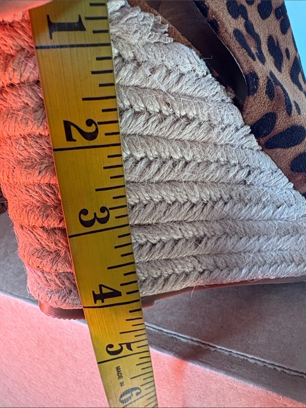 Allegra K Print Espadrille Wedge Sandals - Women size 9